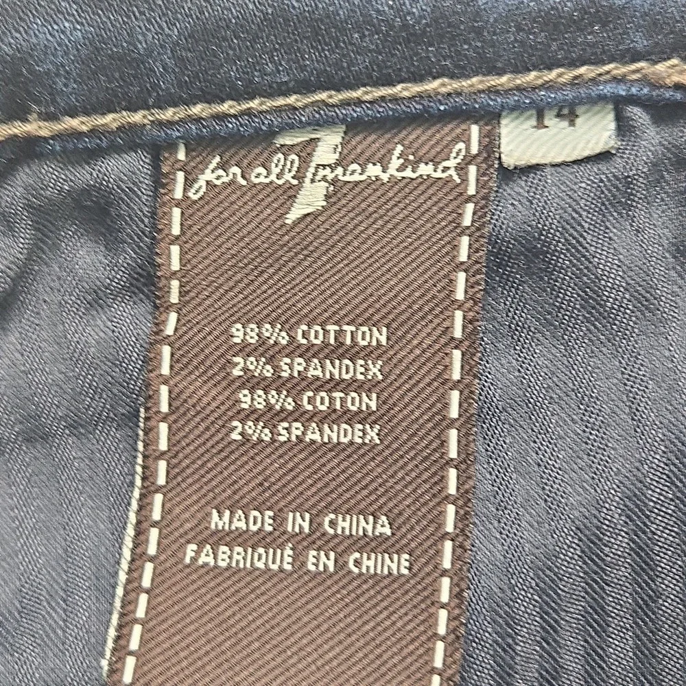 7FAM Girls/Child Size 14 Jeans Roxanne Dark Denim